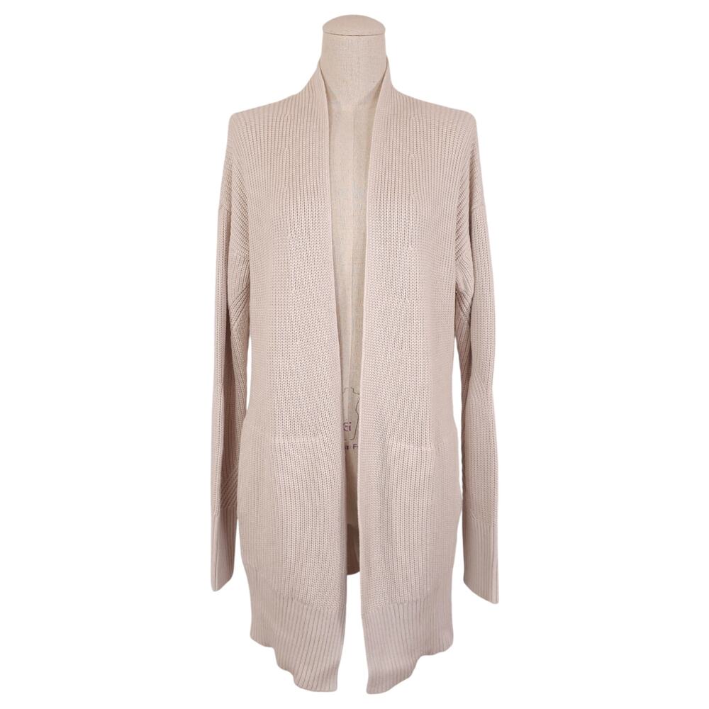 Lululemon Cashlu Sweater Wrap White Opal Sz Medium/Large